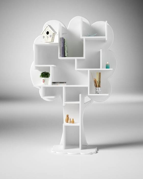 Bibliothèque arbre, Mathy by Bols Mathy by Bols オリジナルデザインの リビング 収納