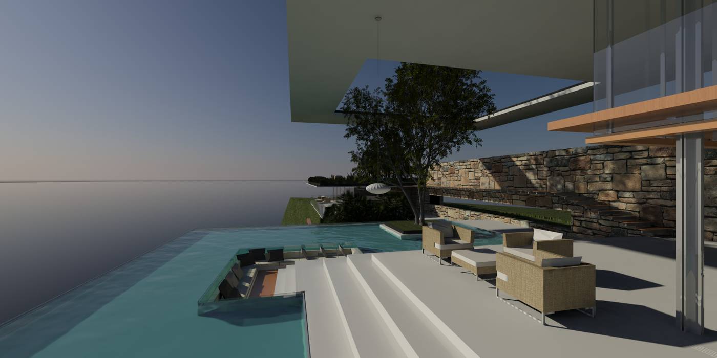 ULUWATU HOUSE Guz Architects Teras: Ide desain, inspirasi & gambar Accessories & decoration