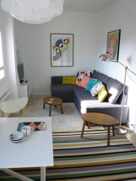 Décoration appartement meublé , Emmanuelle Diebold Emmanuelle Diebold Salon moderne