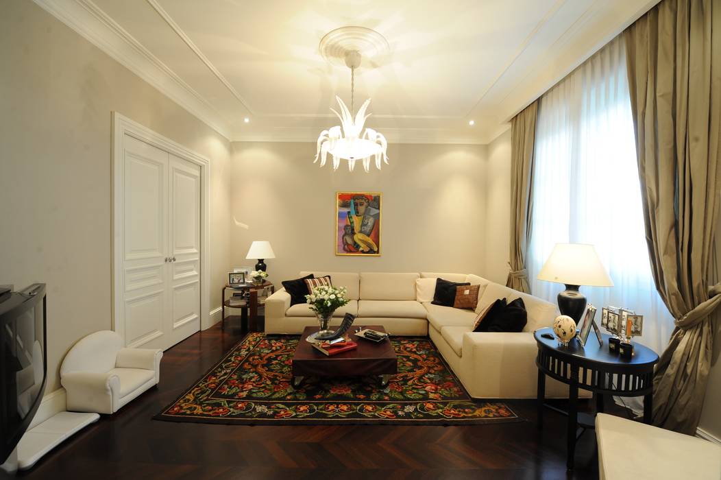 una casa romantica, archbcstudio archbcstudio Classic style living room