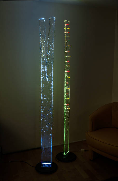 Lichtsäulen: wohnzimmer von azur - kunst&technik e.u. | homify Lichtsäulen: wohnzimmer von azur - kunst&technik e.u. | homify