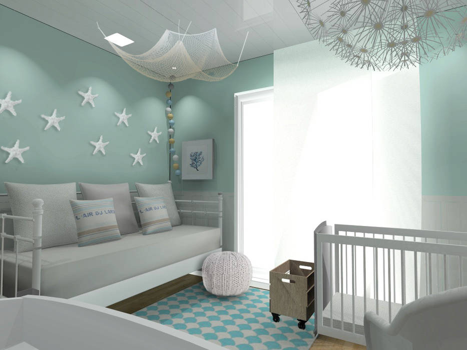 Dormitorio infantil bebé CARMAN INTERIORISMO Dormitorios infantiles de estilo mediterráneo