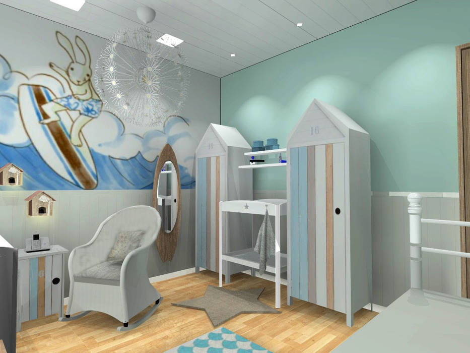 Dormitorio infantil bebé CARMAN INTERIORISMO Dormitorios infantiles de estilo mediterráneo