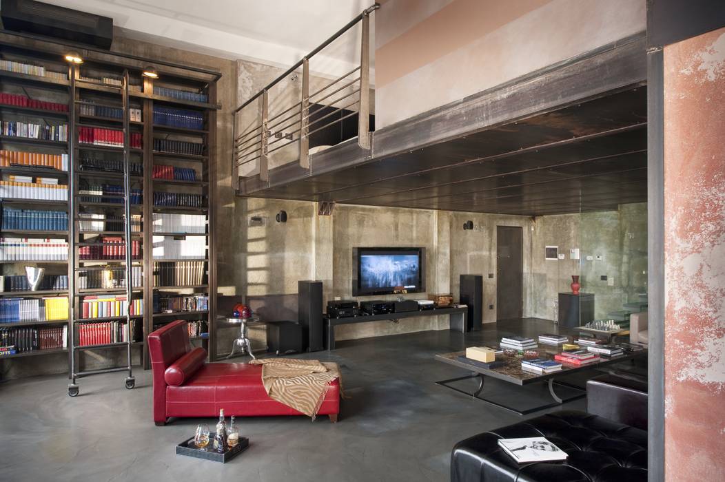 Italian Loft, vemworks vemworks Livings de estilo industrial