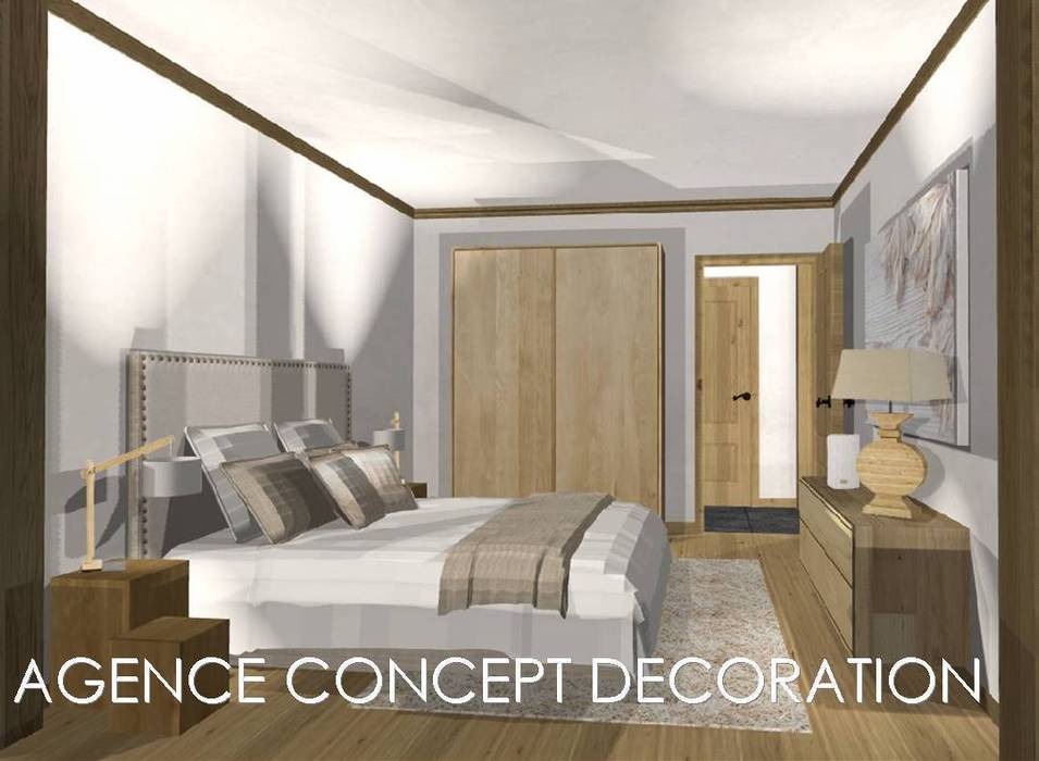 agencement général d'un appartement de montagne, agence concept decoration agence concept decoration Maisons