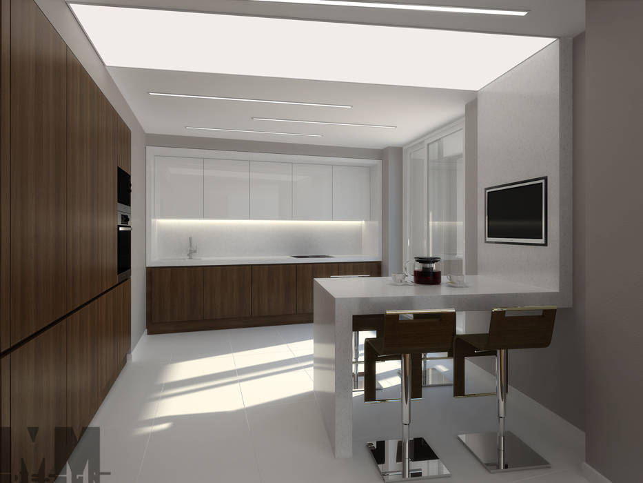 Уют минимализма ММ-design Кухня в стиле минимализм
