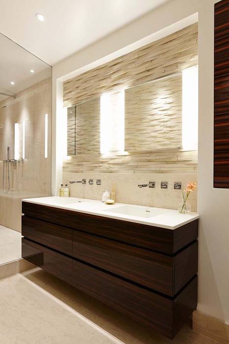 Penthouse Interior Design, River Thames, London, Residence Interior Design Ltd Residence Interior Design Ltd Salle de bain moderne