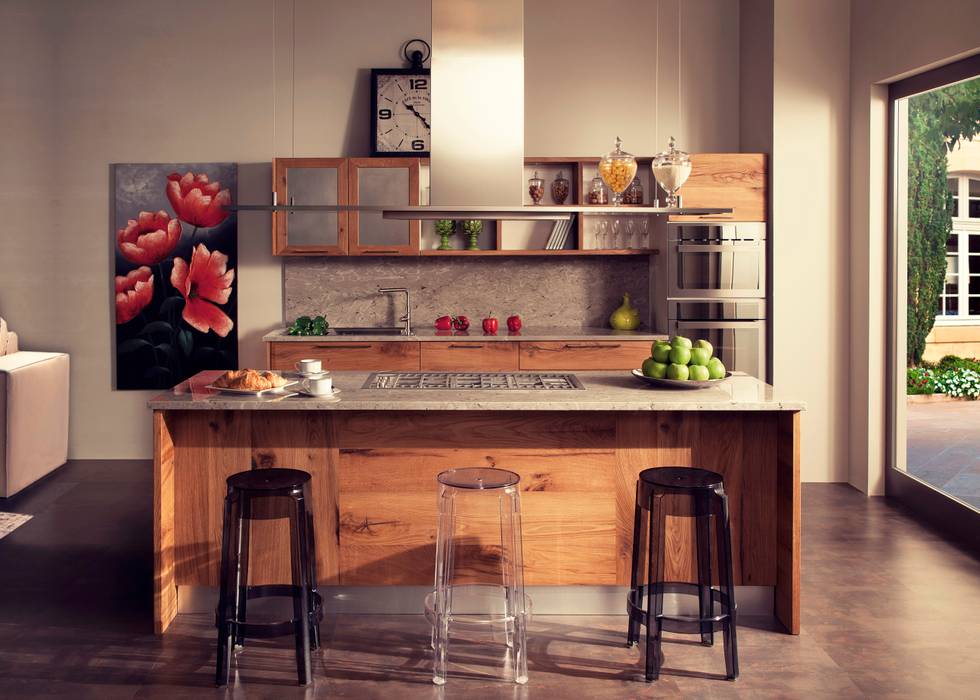 CUCINA MODELLO ERA, DIEGI SNC DIEGI SNC Dapur Modern Bench tops