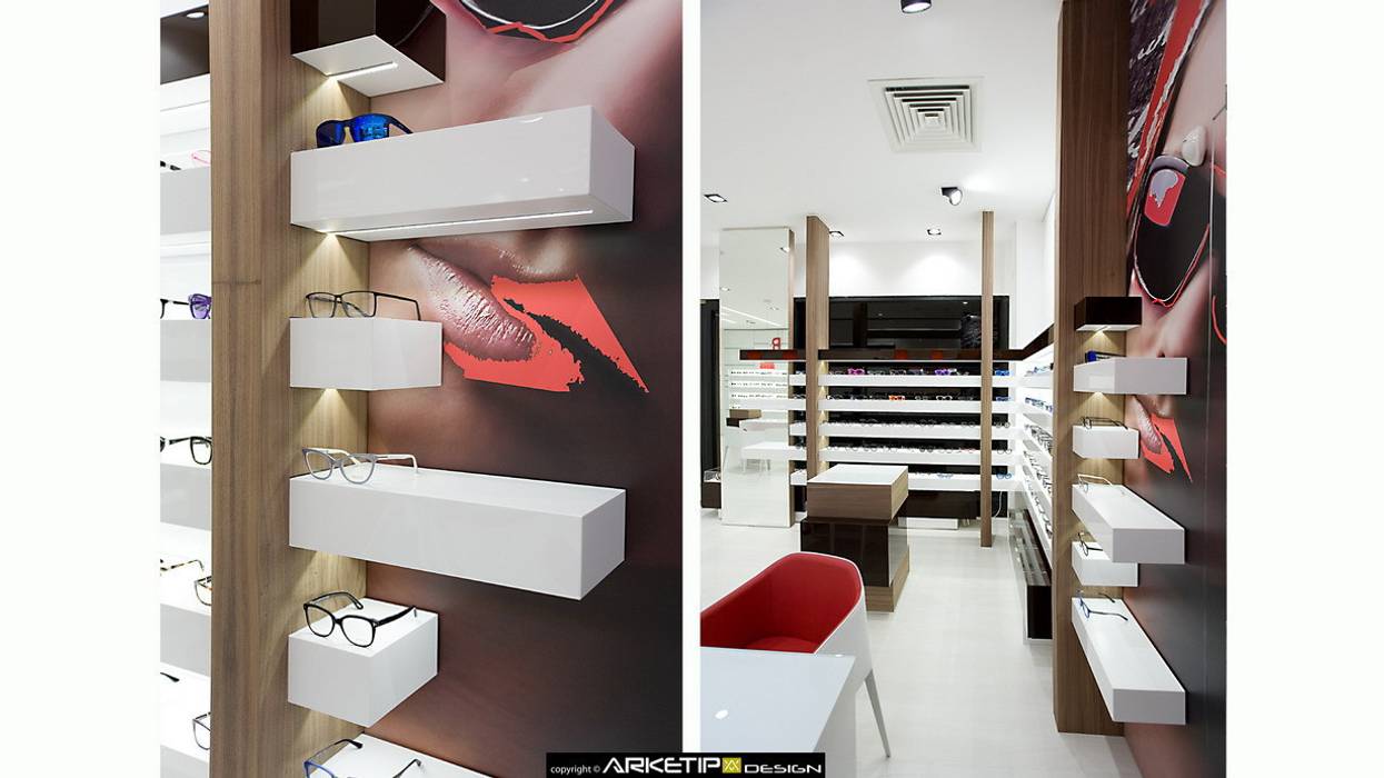 Ottica ROVEDA, Rho (MI) Italy , ARKETIPO DESIGN ARKETIPO DESIGN Espacios comerciales Oficinas y Tiendas