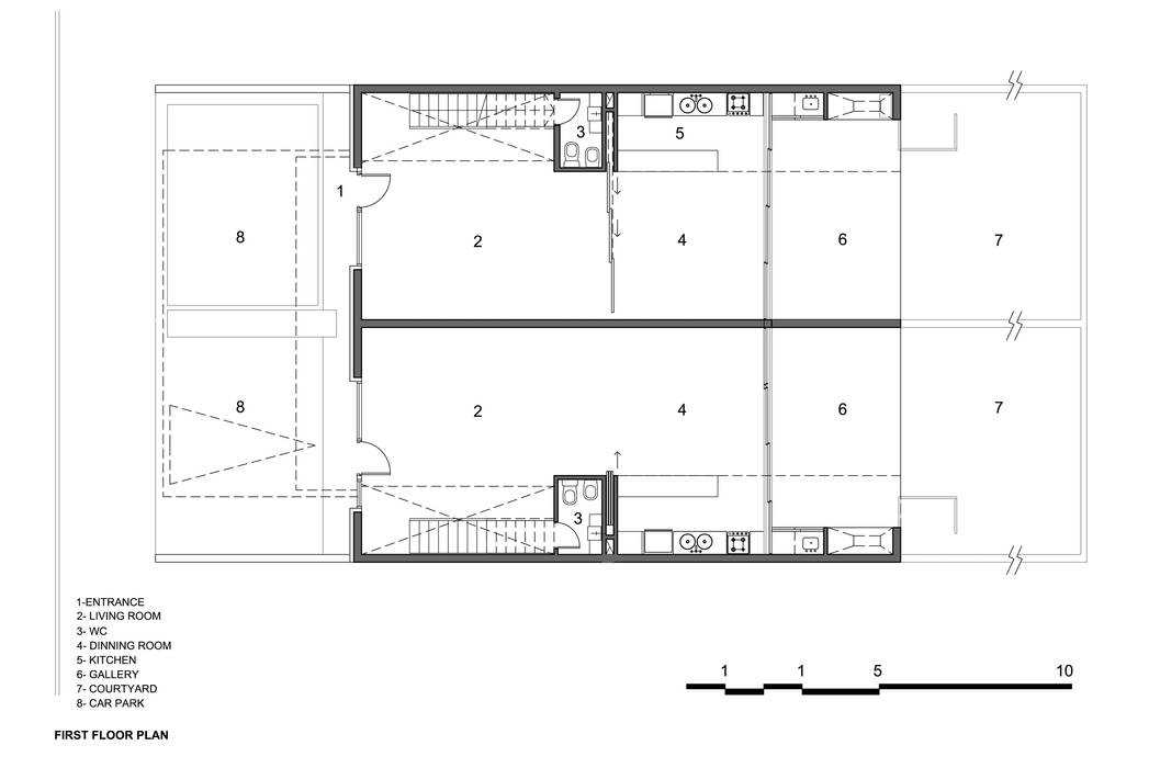 CASAS ADOSADAS, Estudio A+3 Estudio A+3 บ้านและที่อยู่อาศัย