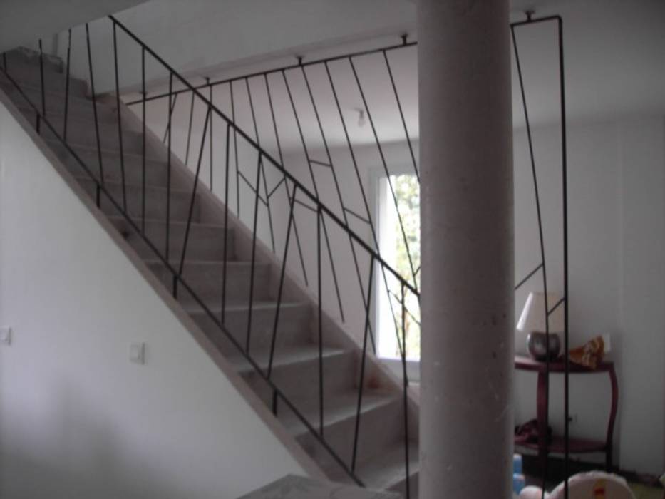 GARDE-CORPS ACIER., ATELIER MACHLINE ATELIER MACHLINE Stairs