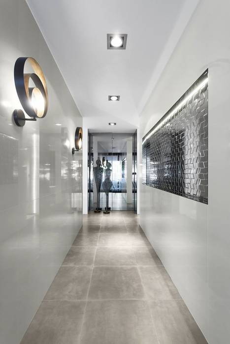 LIVE - Restaurante e SPA Showroom LoveTiles, Ana Rita Soares- Design de Interiores Ana Rita Soares- Design de Interiores Modern Corridor, Hallway and Staircase