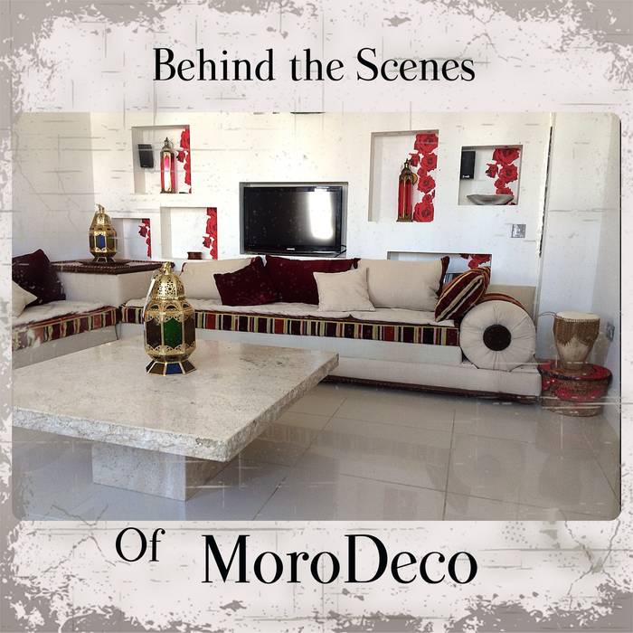 Moroccan Bolster sofa, MoroDeco.Ltd MoroDeco.Ltd Mediterranean style living room