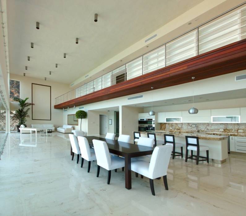 Condominio frente al mar, arqflores / architect arqflores / architect Modern dining room