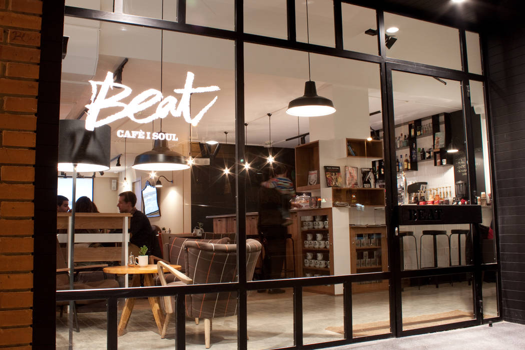 Beat Cafè&Soul. Lleida, ALBERT SALVIA dissenyador d'interiors ALBERT SALVIA dissenyador d'interiors พื้นที่เชิงพาณิชย์ ร้านอาหาร