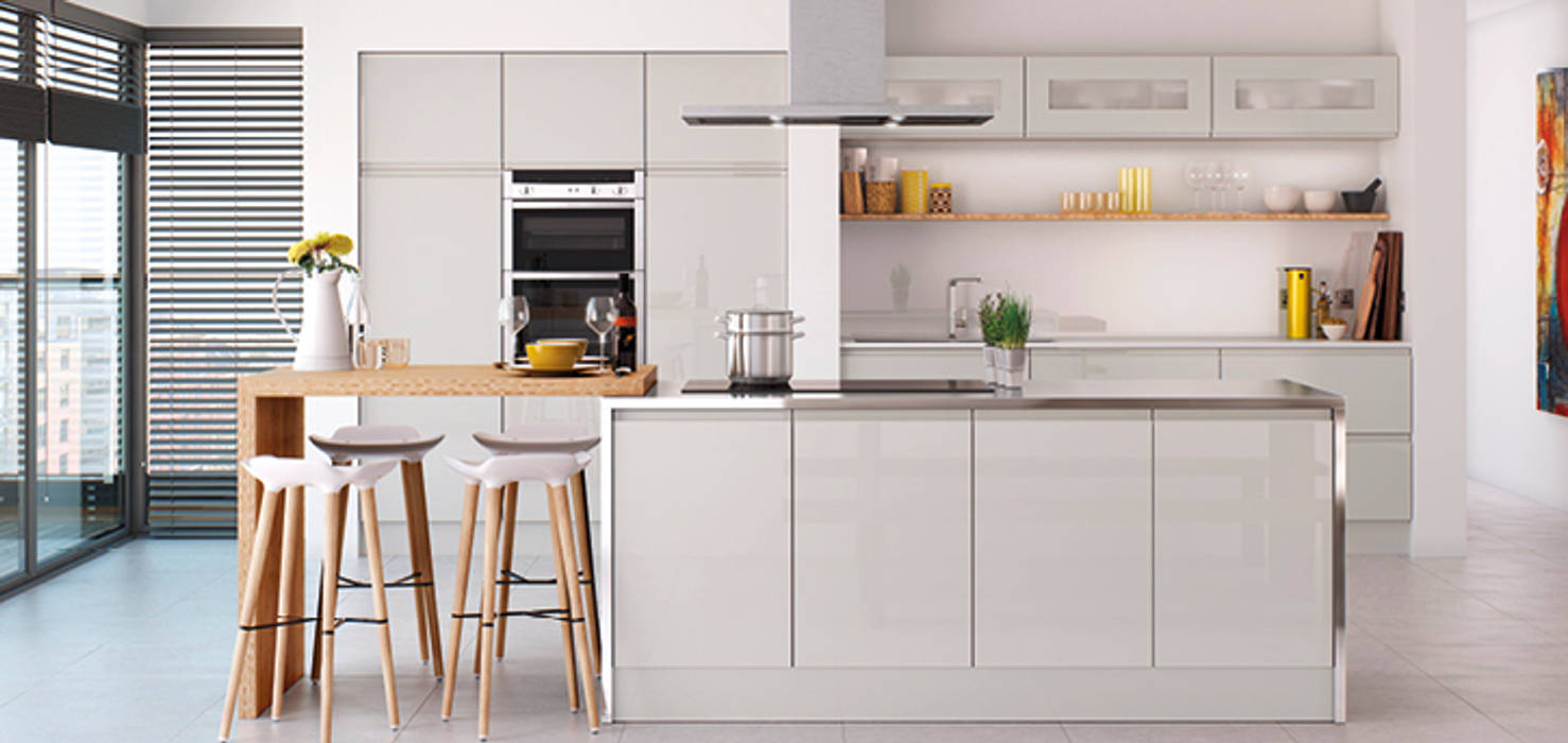 Handleless Kitchens Leicester, The Leicester Kitchen Co. Ltd The Leicester Kitchen Co. Ltd 모던스타일 주방 싱크 & 수도꼭지