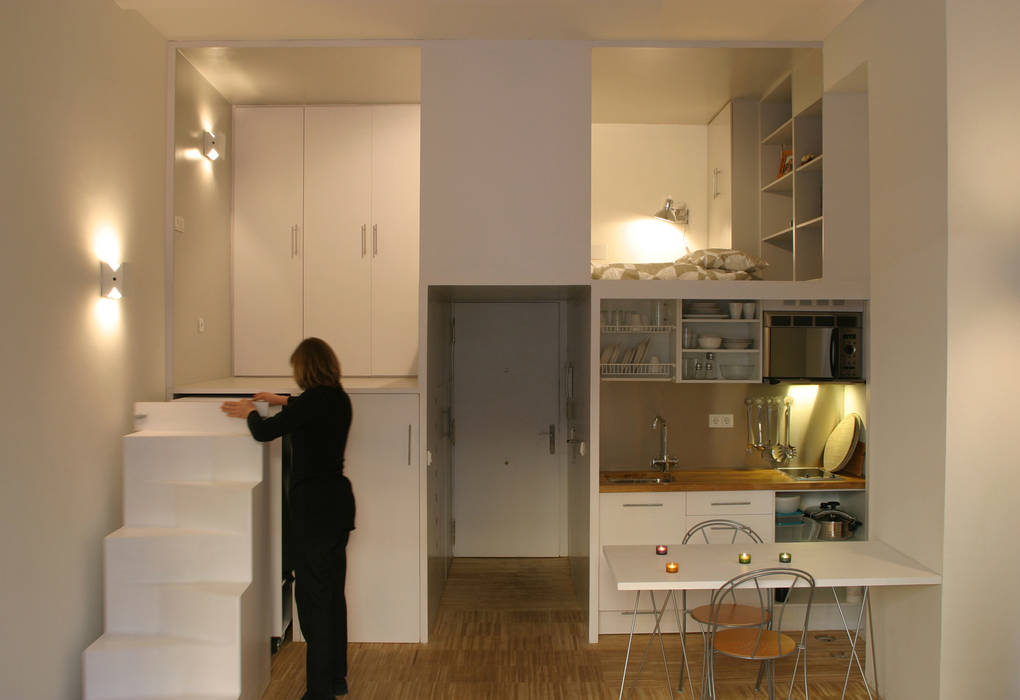 Loft DUQUE DE ALBA. Madrid, Beriot, Bernardini arquitectos Beriot, Bernardini arquitectos Dapur Minimalis