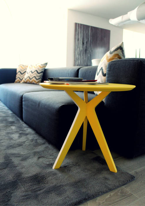 Pinkit, side table homify Minimalist living room MDF Accessories & decoration