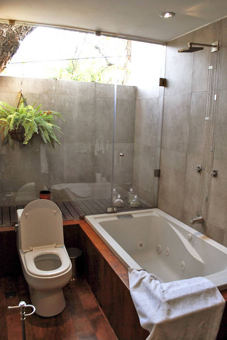 Casa Guadalquivir, JORGE CORTÉS Arquitectos JORGE CORTÉS Arquitectos Industrial style bathroom