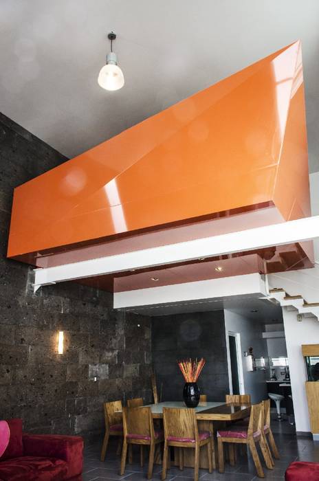 Casa c+g pasillos, vestíbulos y escaleras modernos de plastik