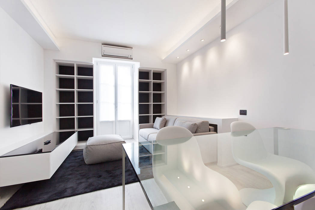 #1 Dream Apartment #Milano, Arch. Andrea Pella Arch. Andrea Pella ห้องนั่งเล่น