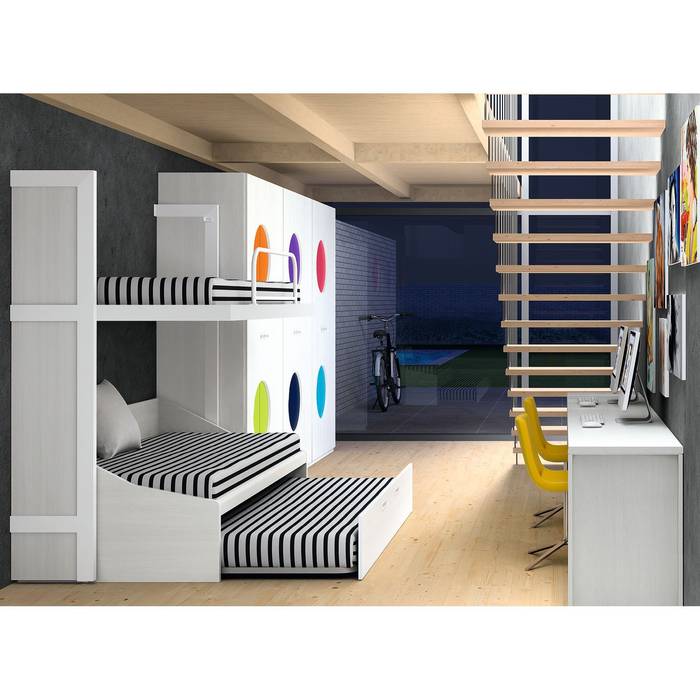 Dormitorio juvenil Nautilus de Dissery Ociohogar Dormitorios infantiles de estilo moderno Camas y cunas