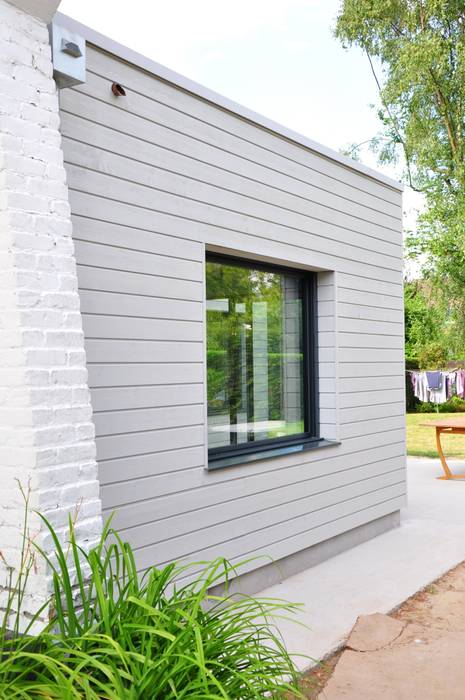 EXTENSION BOIS D’UNE MAISON INDIVIDUELLE A MARCQ-EN-BAROEUL, AMIOT ARNOUX ARCHITECTES AMIOT ARNOUX ARCHITECTES