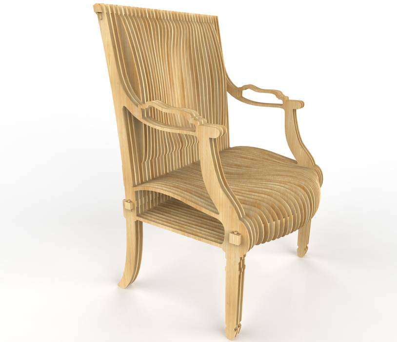 LE FAUTEUIL LOUIS XVI IS BACK!, THOMAS DE LUSSAC DESIGN LAB THOMAS DE LUSSAC DESIGN LAB Salas modernas Sofás y sillones