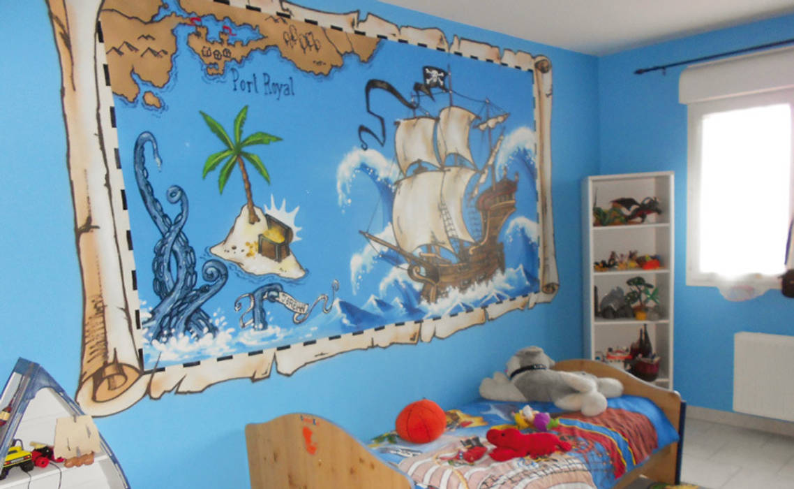 Décoration chambre d'enfant thème pirate, Popek décoration Popek décoration Chambre d'enfant originale Accessoires & décorations