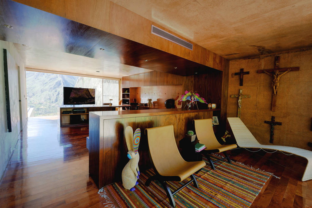 Narigua House , P+0 Arquitectura P+0 Arquitectura Rustic style bedroom