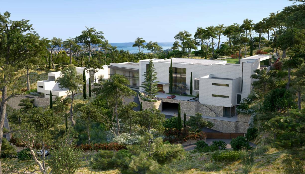 Proyecto 3D - Paisajismo Realistic-design Jardines de estilo mediterráneo
