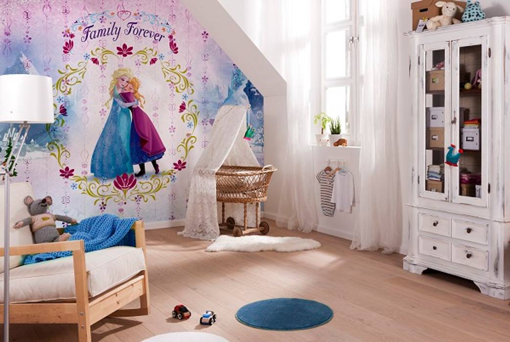 Elsa And Anna Frozen Sisters Wall Mural Wallpaper Walls