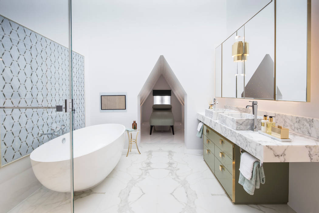 Master Bathroom Roselind Wilson Design حمام luxury,contemporary,bathroom,bathroom design,modern