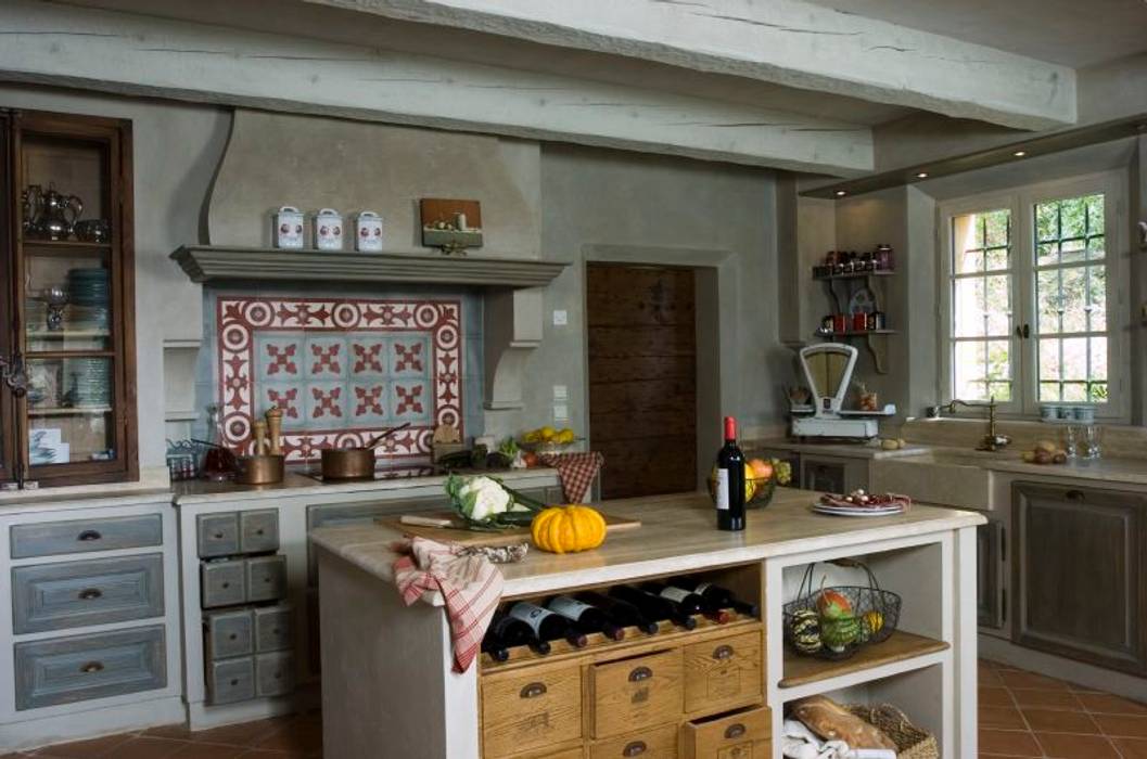 cuisines, ateliers poivre d'ane ateliers poivre d'ane Cozinhas Pias e torneiras