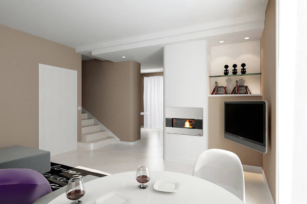 Design di interni.: case in stile in stile moderno di albini ... Architettura interni case