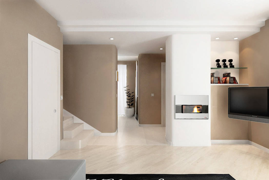Design di interni.: case in stile in stile moderno di albini ... Architettura interni case