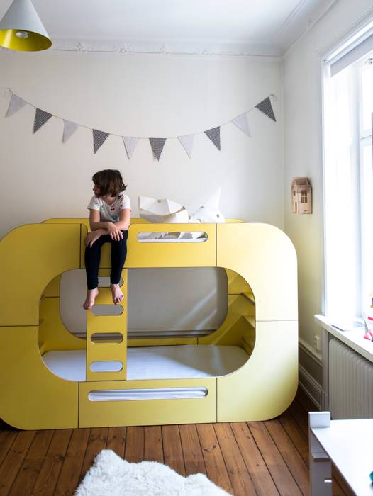 IO Bunk Pod Bunk Bed Moho Store Детская комната в стиле модерн Кровати