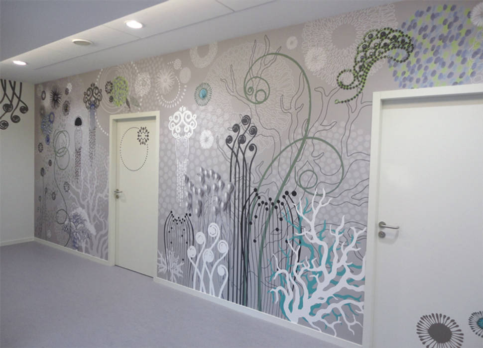 Oeuvre murale design de Sophie Briand Sophie Briand, designer Murs & Sols originaux