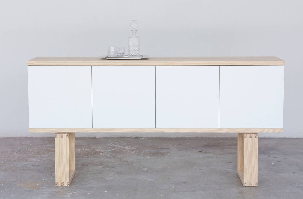 Credenza Incastro Design for Craft and Industry Soggiorno minimalista Armadietti & Credenze