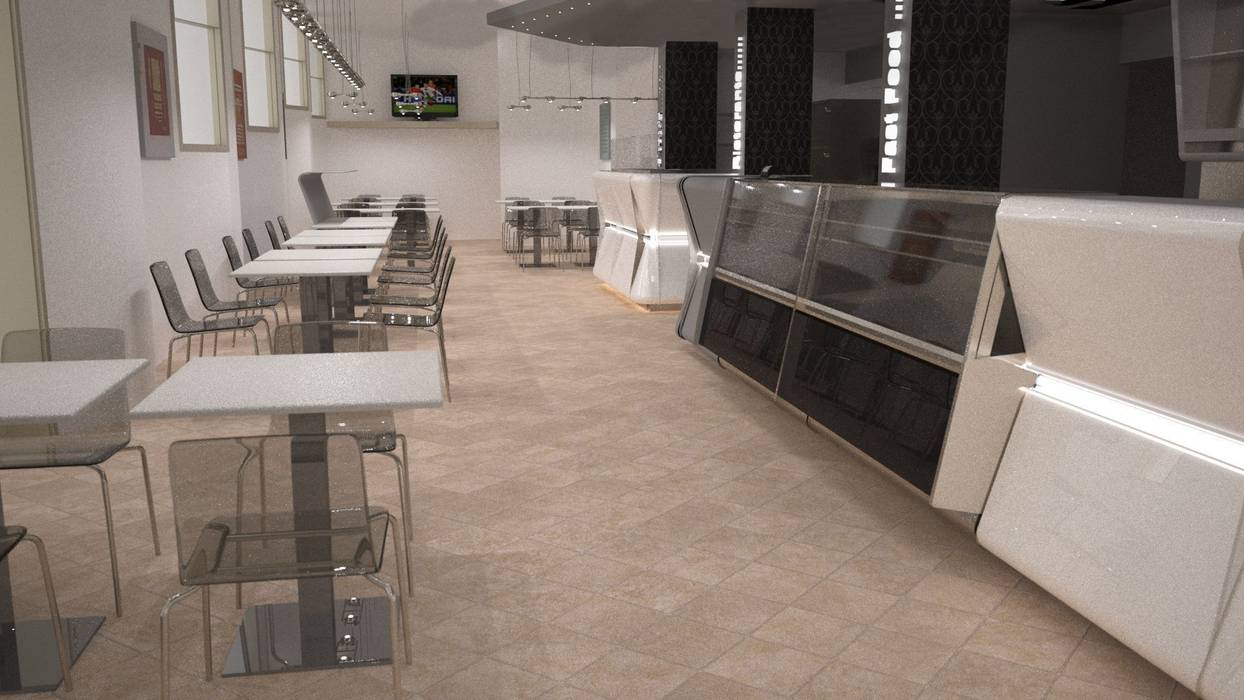 arredamento ristorante pizzeria STUDIO ARCHITETTURA-Designer1995 Spazi commerciali Spazi commerciali