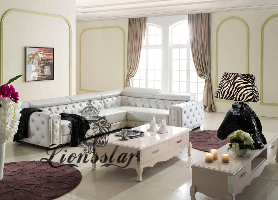 Designer Sofas, Lionsstar GmbH Lionsstar GmbH Moderne woonkamers Sofa's & fauteuils