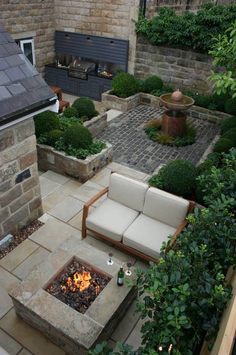 Urban Courtyard for Entertaining, Bestall & Co Landscape Design Ltd Bestall & Co Landscape Design Ltd 모던스타일 정원