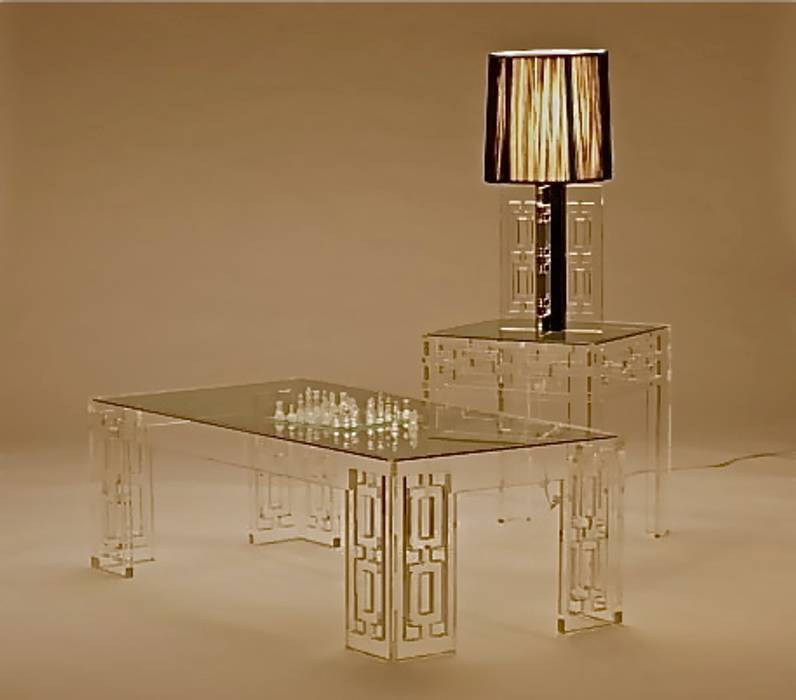 Oriental Acrylic Dining Set A.Luxe & Co.