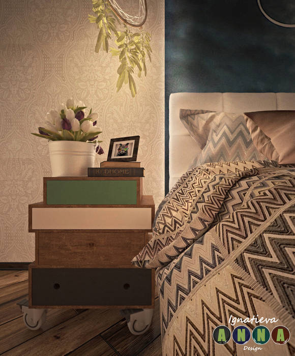 Дизайн-студия анны игнатьевой ausgefallene schlafzimmer | homify