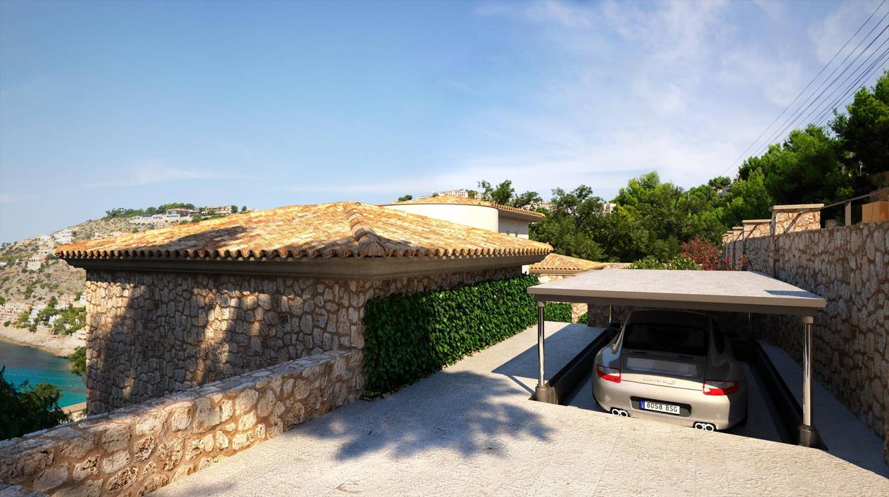 Perspectivas 3D - Garajes y entradas, Realistic-design Realistic-design Garage/shed