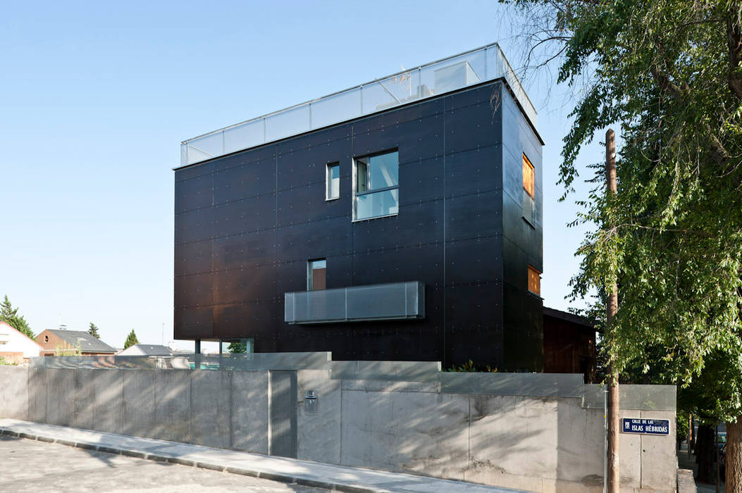 vista calle hollegha arquitectos Casas de estilo minimalista