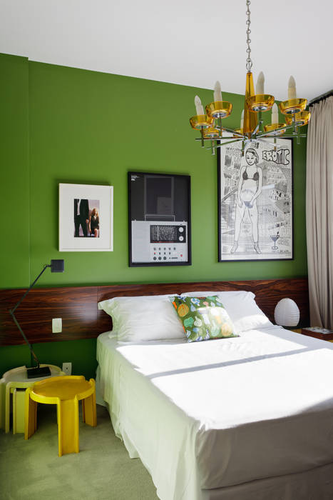 Residência Lorena, Mauricio Arruda Design Mauricio Arruda Design Eclectic style bedroom