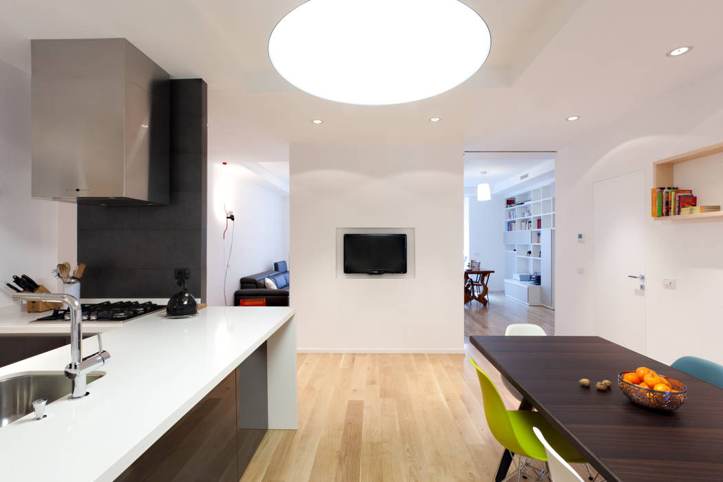 Apartment in Milan - OX22, Wisp Architects Wisp Architects Modern Dining Room