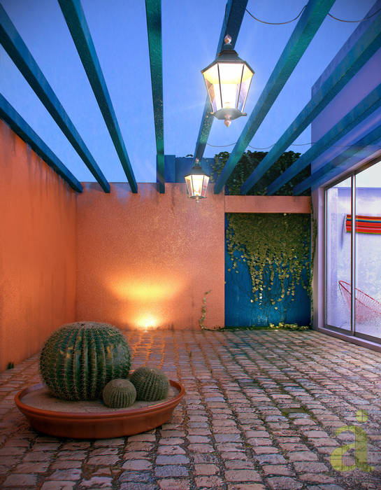 Patio Mexicano., arQing arQing Rustic style gardens