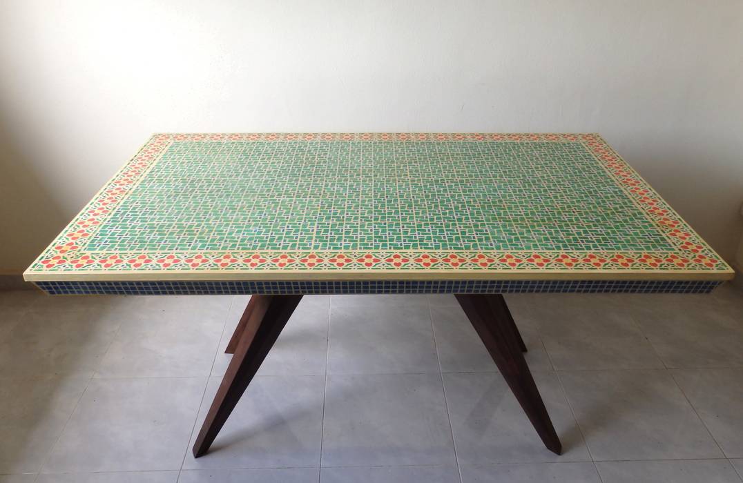 Mosaic dining table, Art From Junk Pte Ltd: eclectic by Art From Junk Pte Ltd,Eclectic